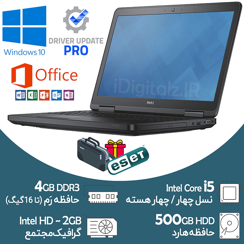 لپ تاپ Core i5 نسل چهار Dell E5440 رم 4 هارد 500 گیگ