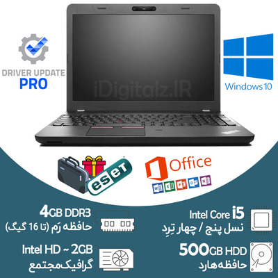 لپ تاپ Core i5 نسل پنج Lenovo E550 رم 4 هارد 500